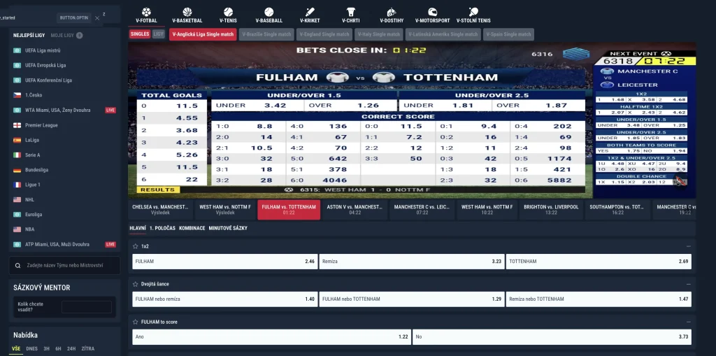 Sportovní sázení v Rabona